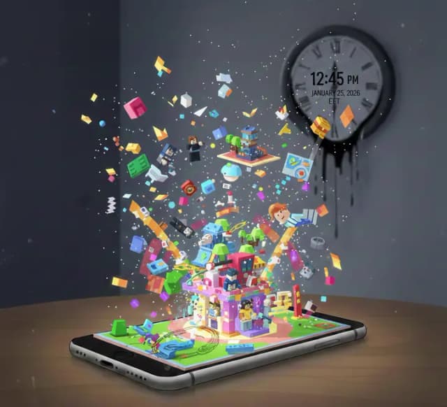 هل روبلوكس يسبب إدمان الأطفال؟ مخاطر امتلاك الطفل لهاتف ذكي دون رقابة